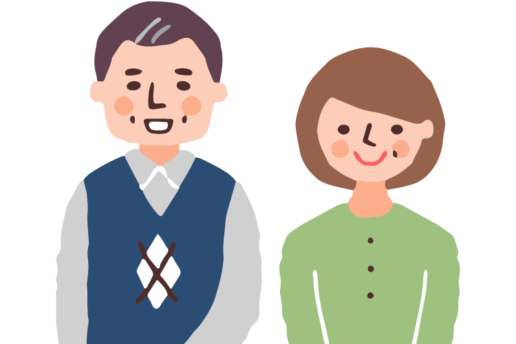 夫婦のイラスト